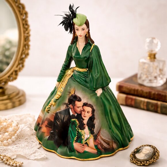Heirloom Collectibles Other - Gone With the Wind “Green Velvet Dress” Porcelain Figurine – Bradford Editions